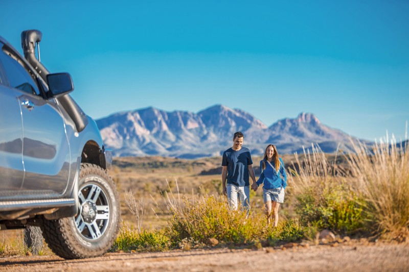 Couple at Mount Sonder - Tourism NT/ARB