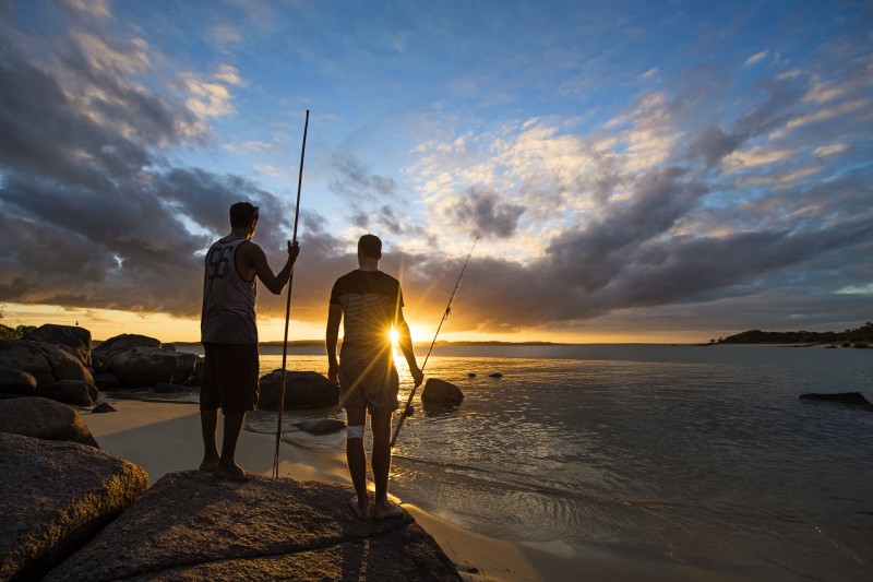 Fishing at Sunset