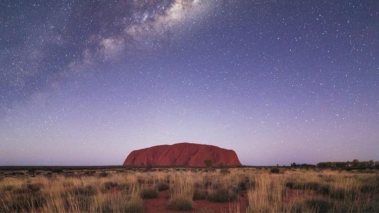 Uluru at night