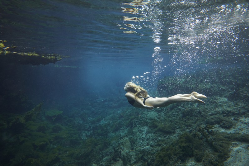 Underwater at Bitter Springs