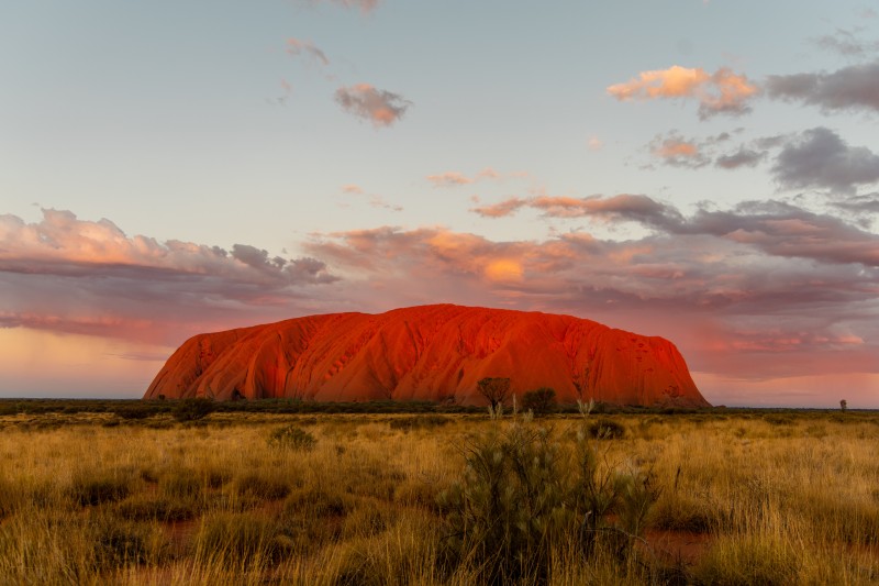 Sunset at Uluru