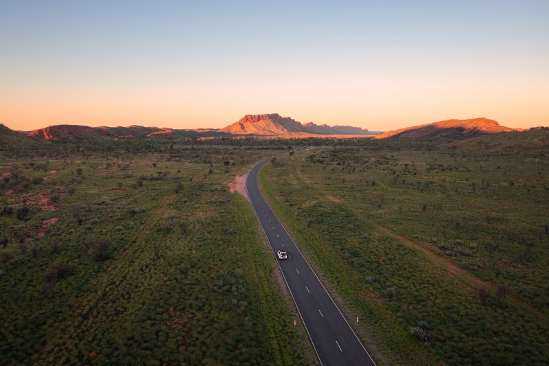 Car travelling along the highway